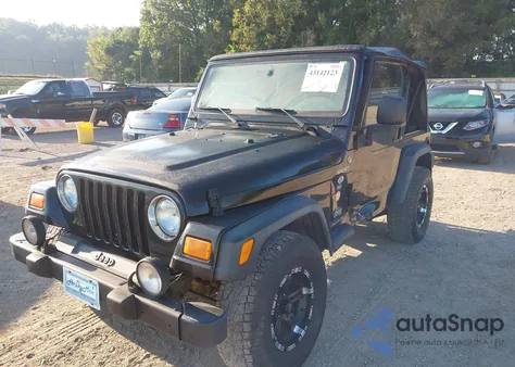 2005 Jeep Wrangler Sport из США, поврежденный, VIN 1J4FA49S35P384321